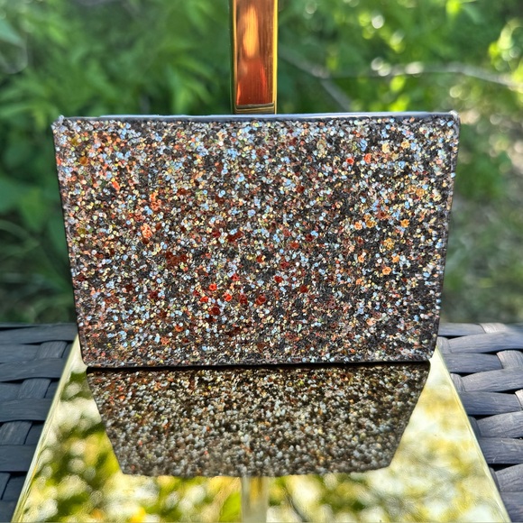 NWT Kate Spade Gray Glitter Card Holder 💖🎀 - Picture 1 of 5